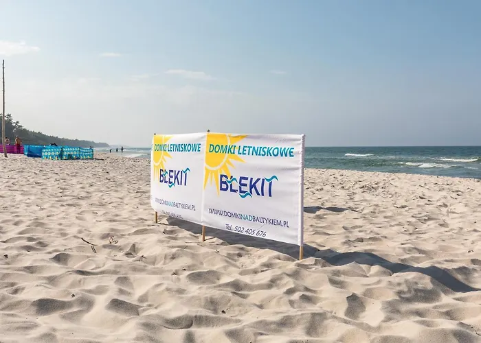 Letniskowe Blekit Деревянный коттедж *