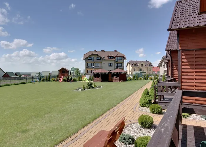 Letniskowe Blekit Деревянный коттедж